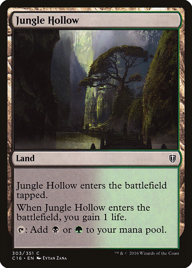 Jungle Hollow card front