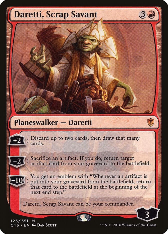 Daretti, Scrap Savant card front