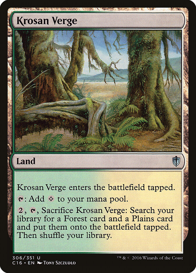 Krosan Verge card front