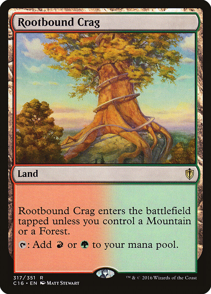 Rootbound Crag card front