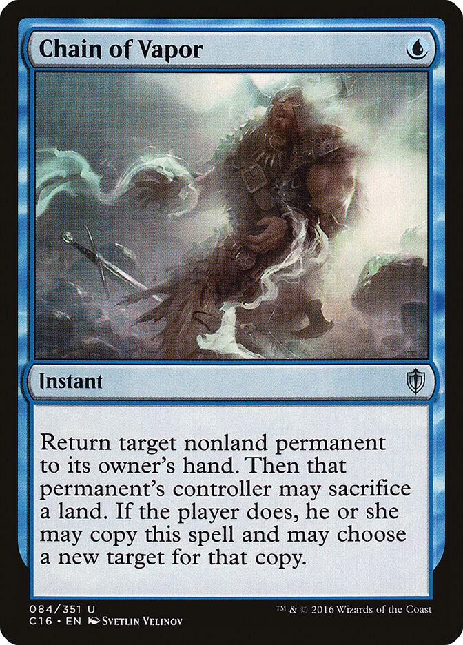 Chain of Vapor card front