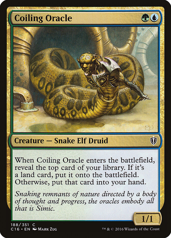Coiling Oracle card front