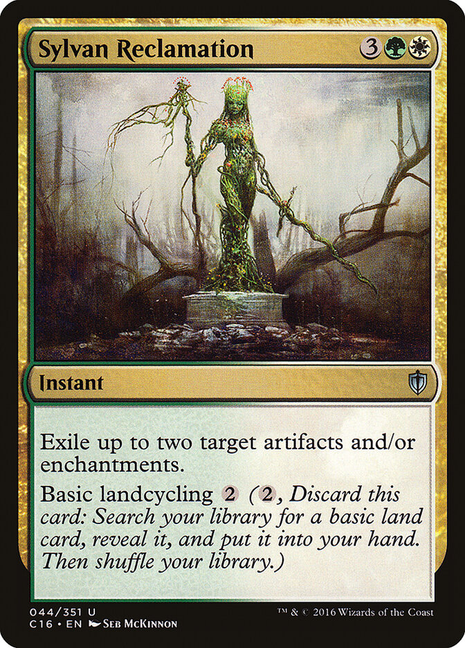 Sylvan Reclamation card front