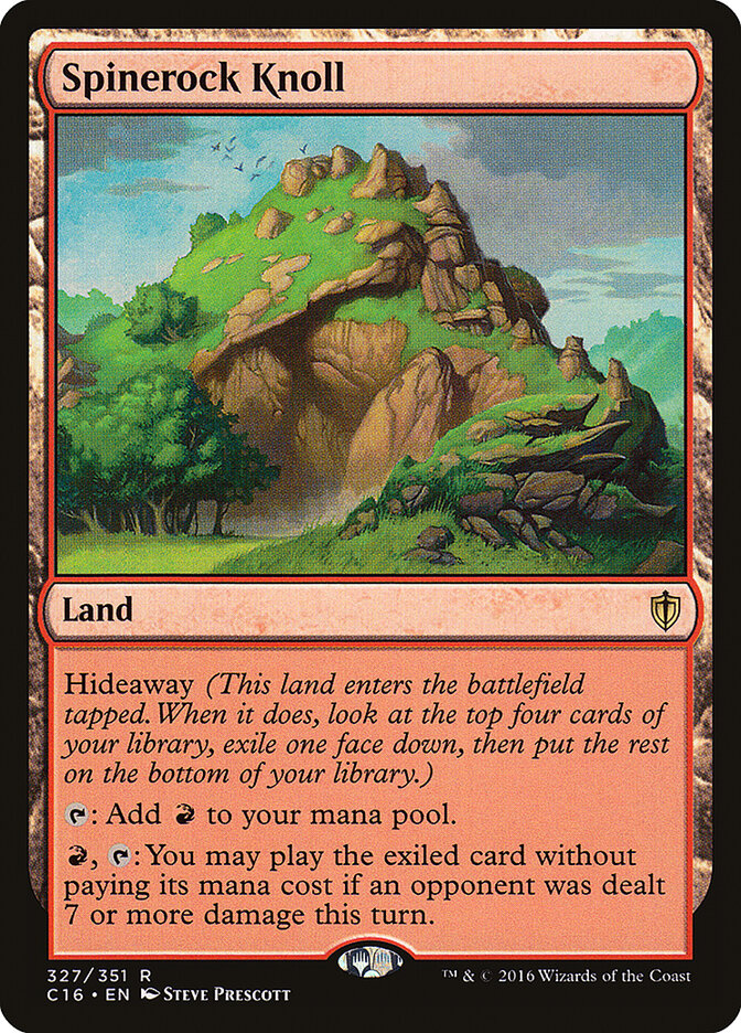 Spinerock Knoll card front