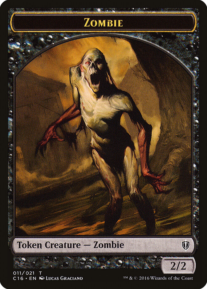 Zombie card front