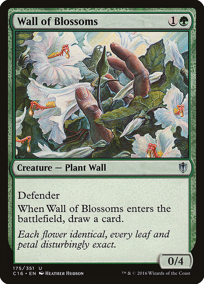 Wall of Blossoms card front
