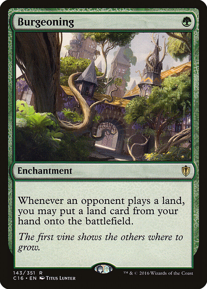Burgeoning card front