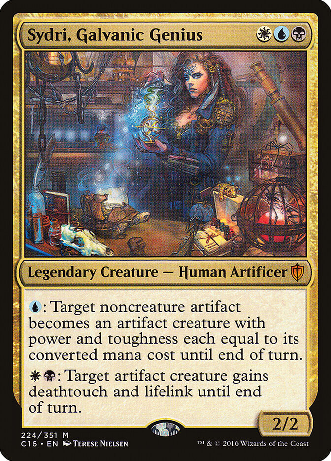 Sydri, Galvanic Genius card front
