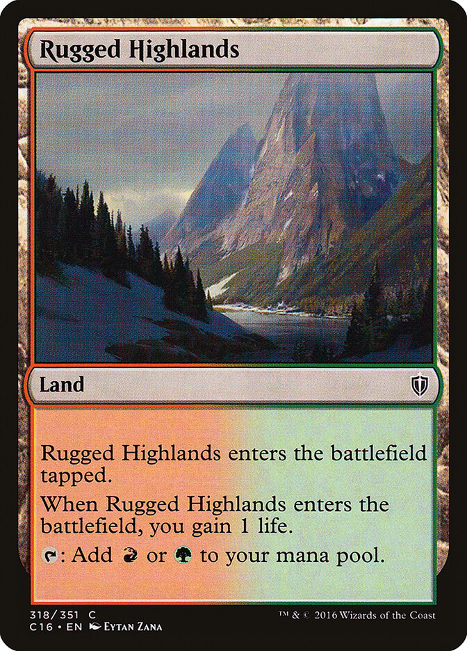 Rugged Highlands card front