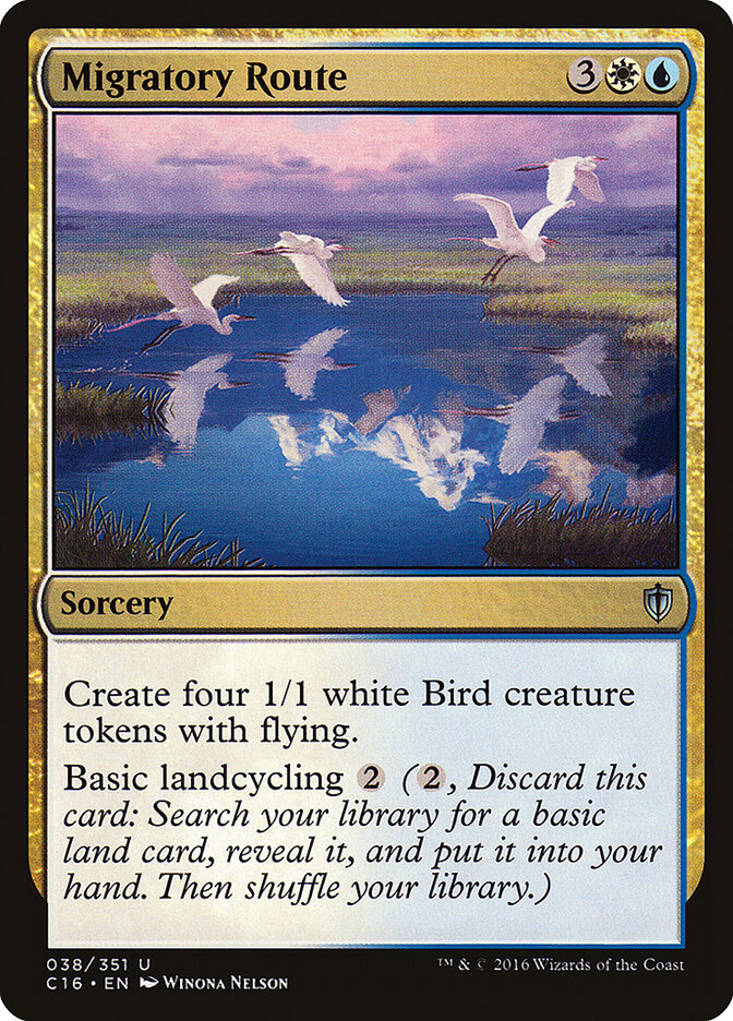 Migratory Route card front