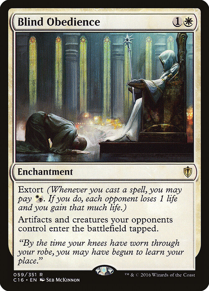 Blind Obedience card front