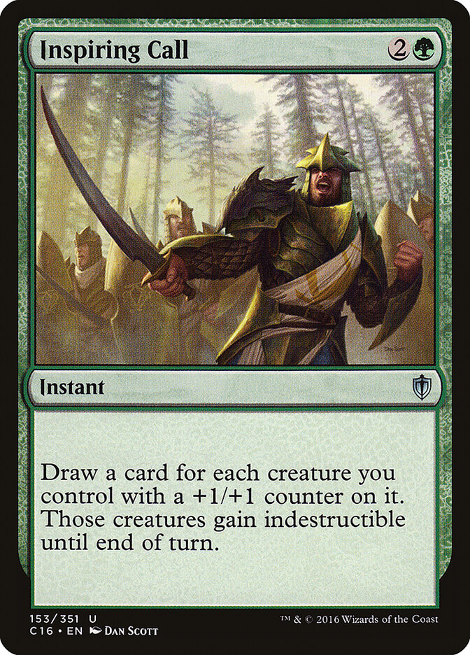 Inspiring Call card front
