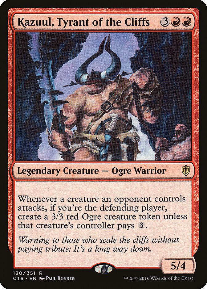Kazuul, Tyrant of the Cliffs card front
