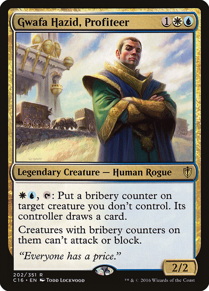 Gwafa Hazid, Profiteer card front