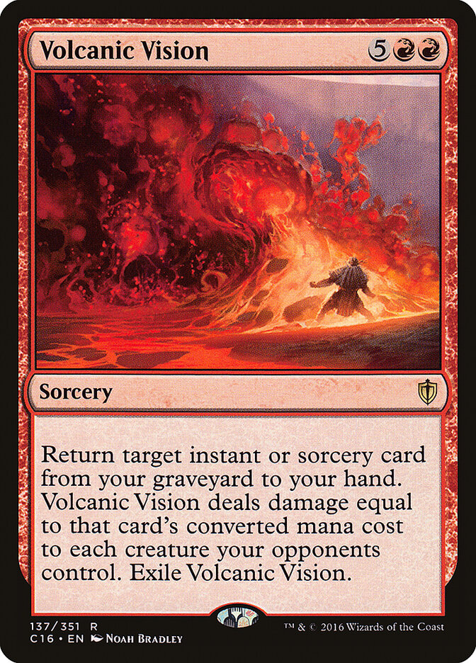 Volcanic Vision card front