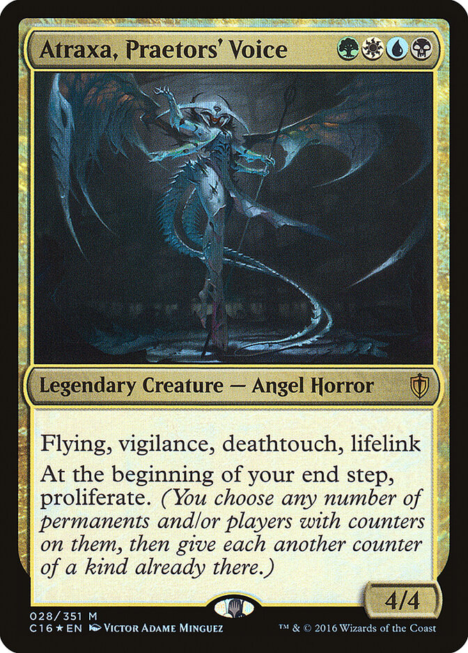 Atraxa, Praetors' Voice card front