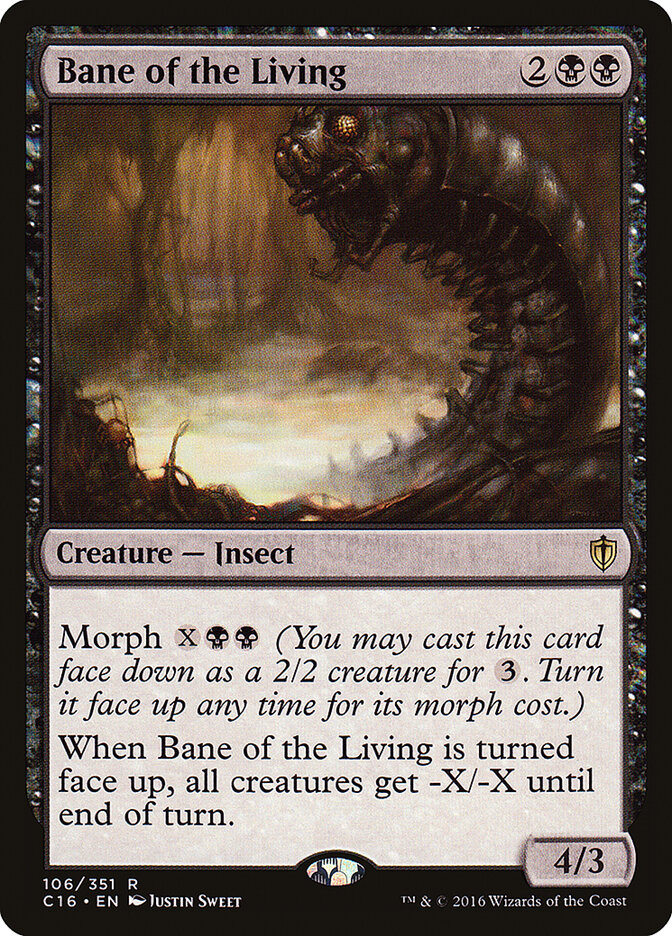 Bane of the Living card front