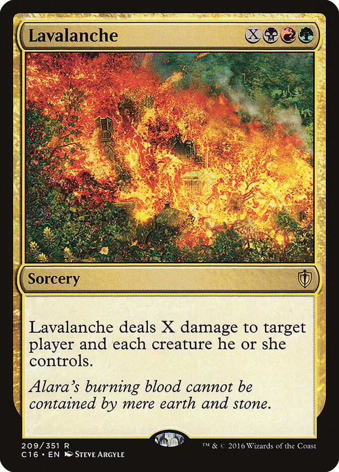 Lavalanche card front