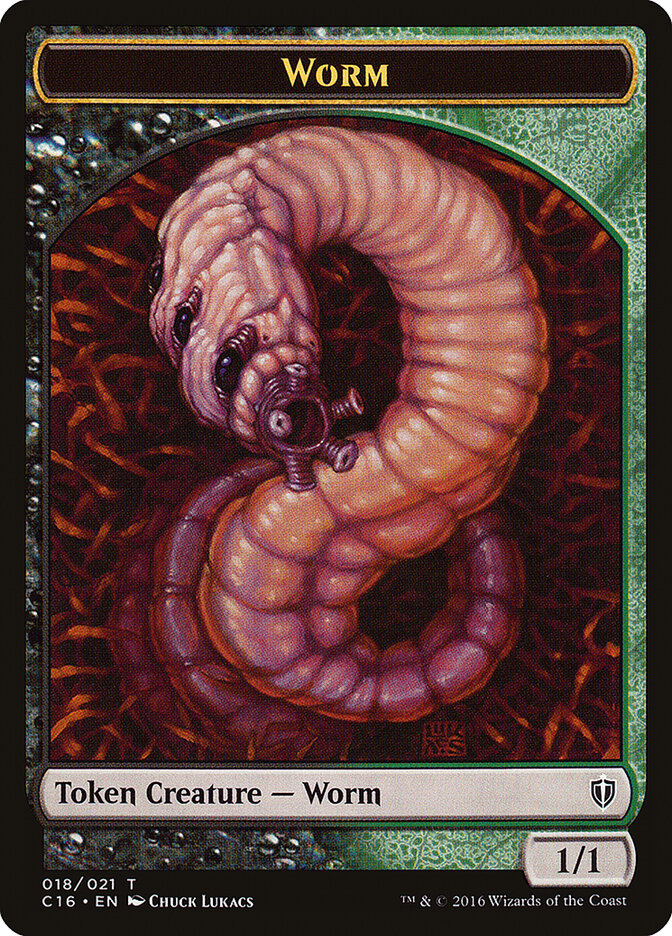Worm card front