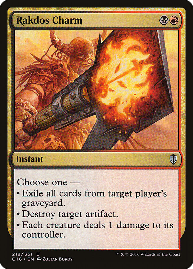 Rakdos Charm card front
