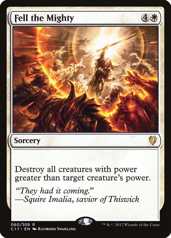 Fell the Mighty card front