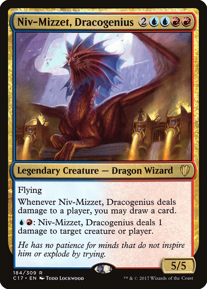 Niv-Mizzet, Dracogenius card front