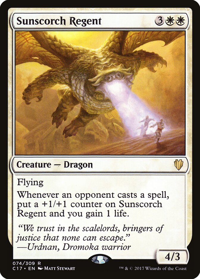 Sunscorch Regent card front