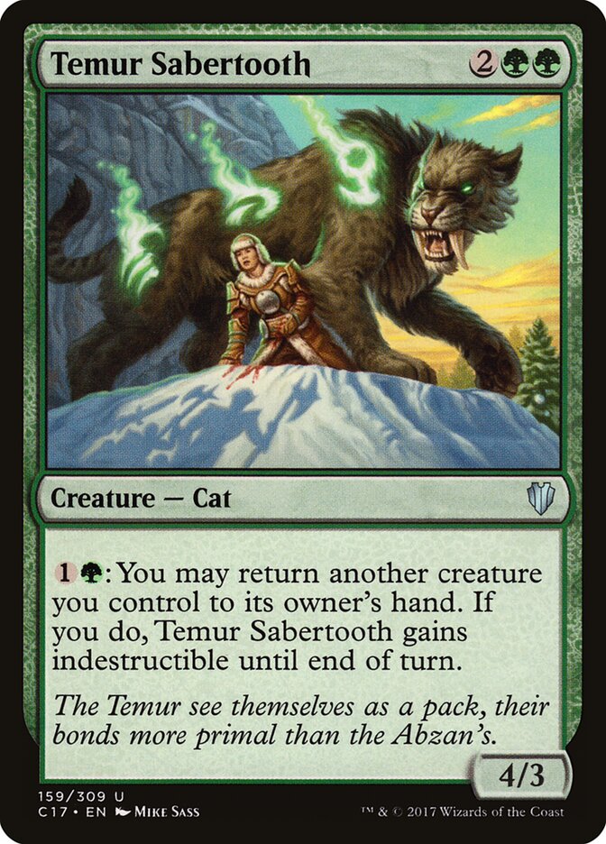 Temur Sabertooth card front