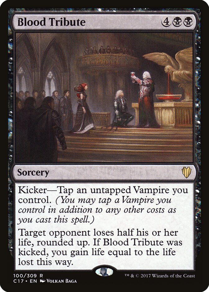 Blood Tribute card front