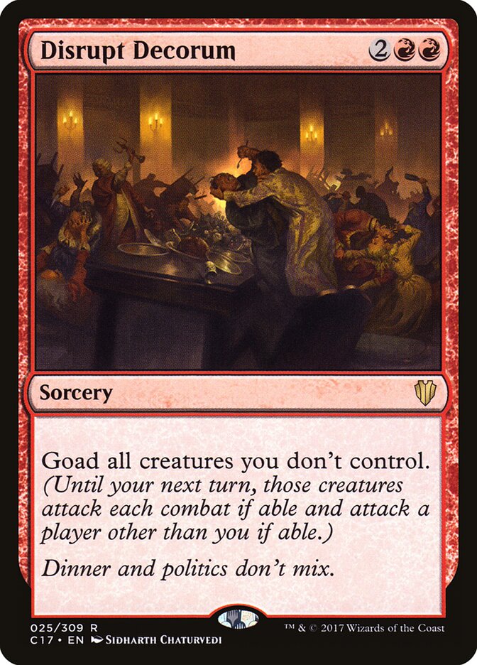 Disrupt Decorum card front