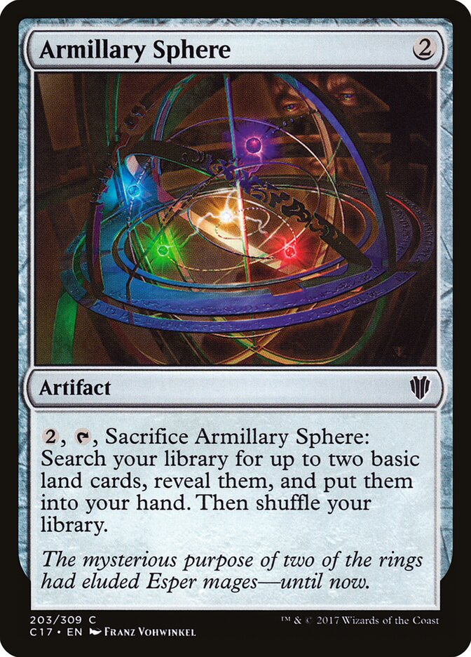 Armillary Sphere card front
