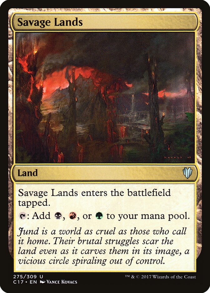 Savage Lands card front