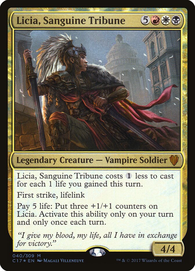 Licia, Sanguine Tribune card front