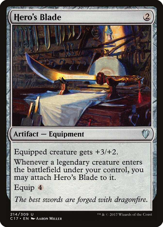 Hero's Blade card front