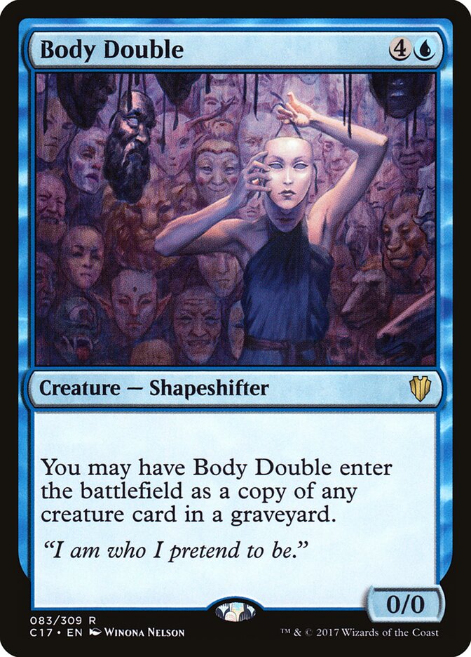 Body Double card front