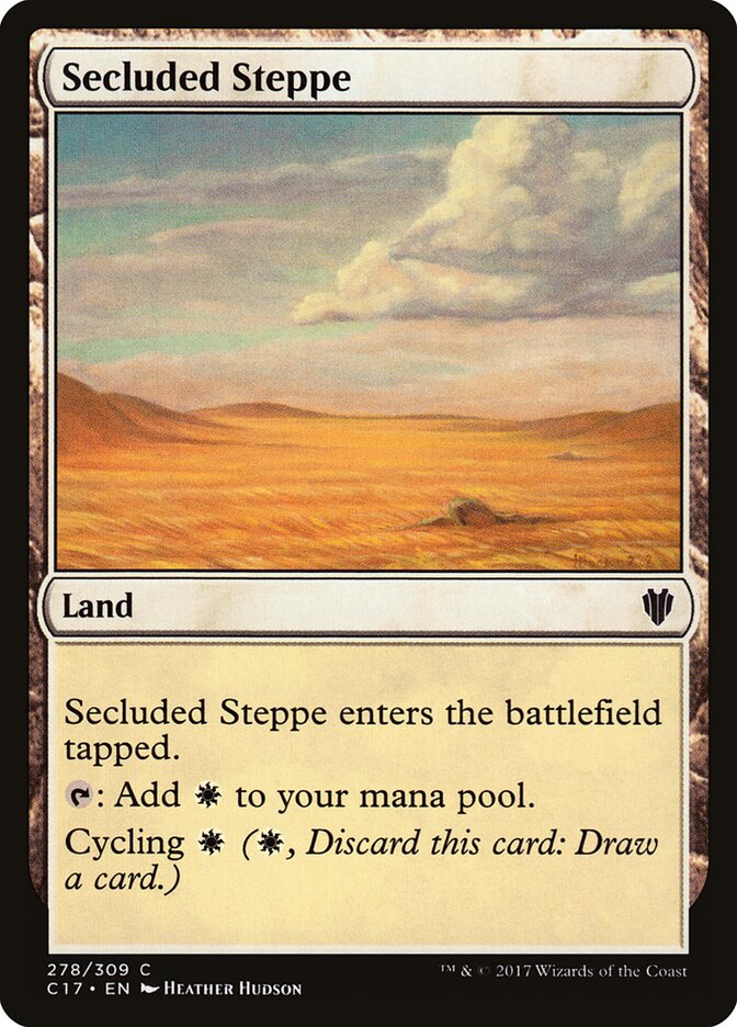Secluded Steppe card front