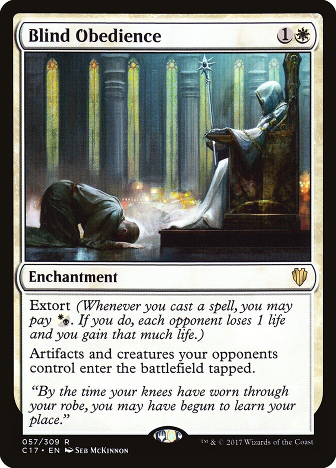 Blind Obedience card front
