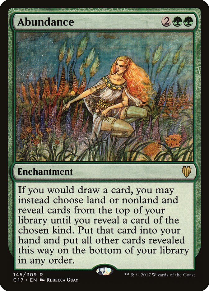 Abundance card front