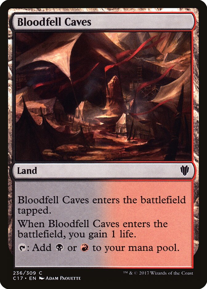 Bloodfell Caves card front