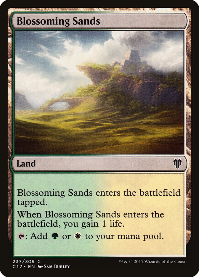 Blossoming Sands card front