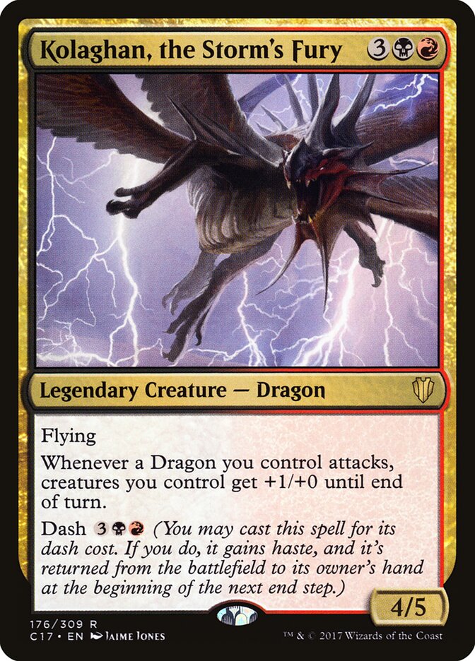 Kolaghan, the Storm's Fury card front