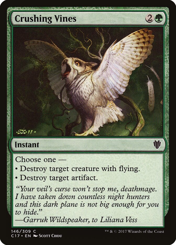 Crushing Vines card front