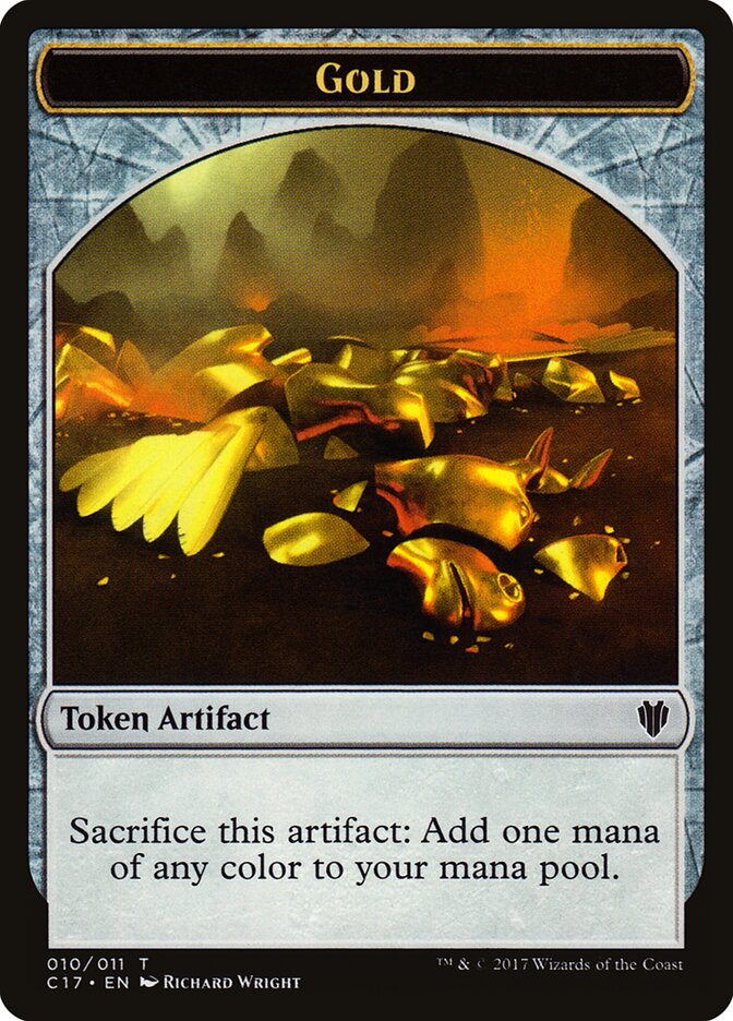 Gold card front