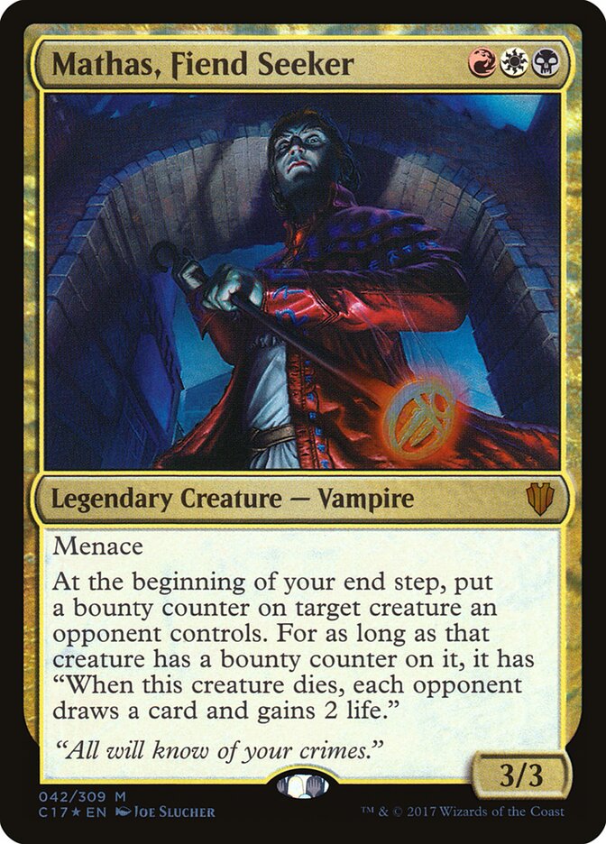 Mathas, Fiend Seeker card front
