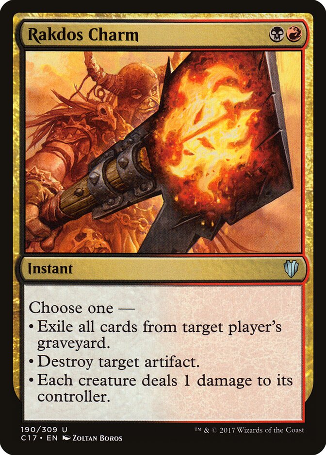 Rakdos Charm card front