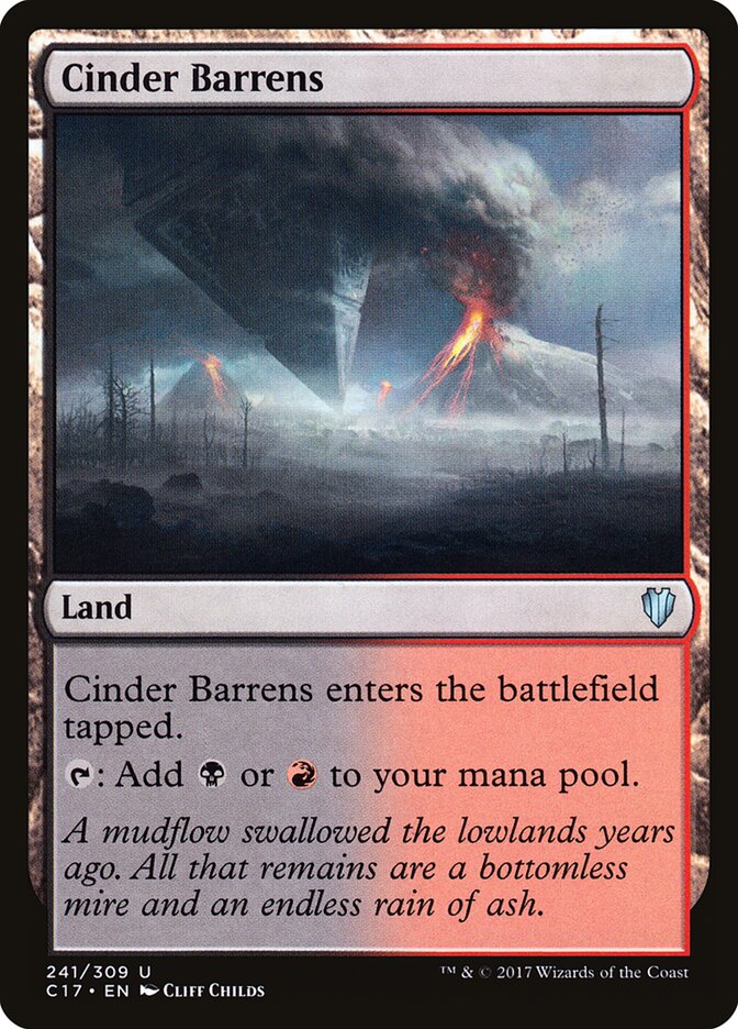 Cinder Barrens card front