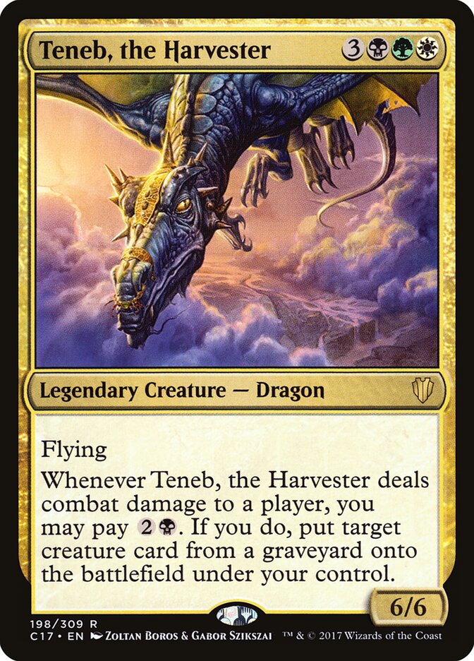 Teneb, the Harvester card front