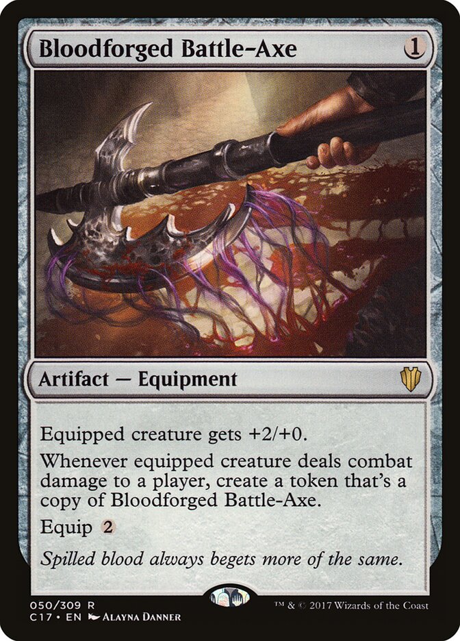 Bloodforged Battle-Axe card front