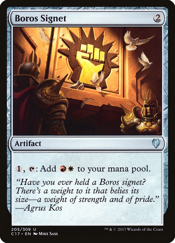 Boros Signet card front