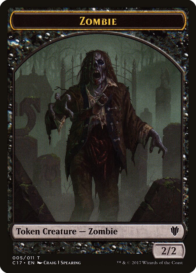 Zombie card front